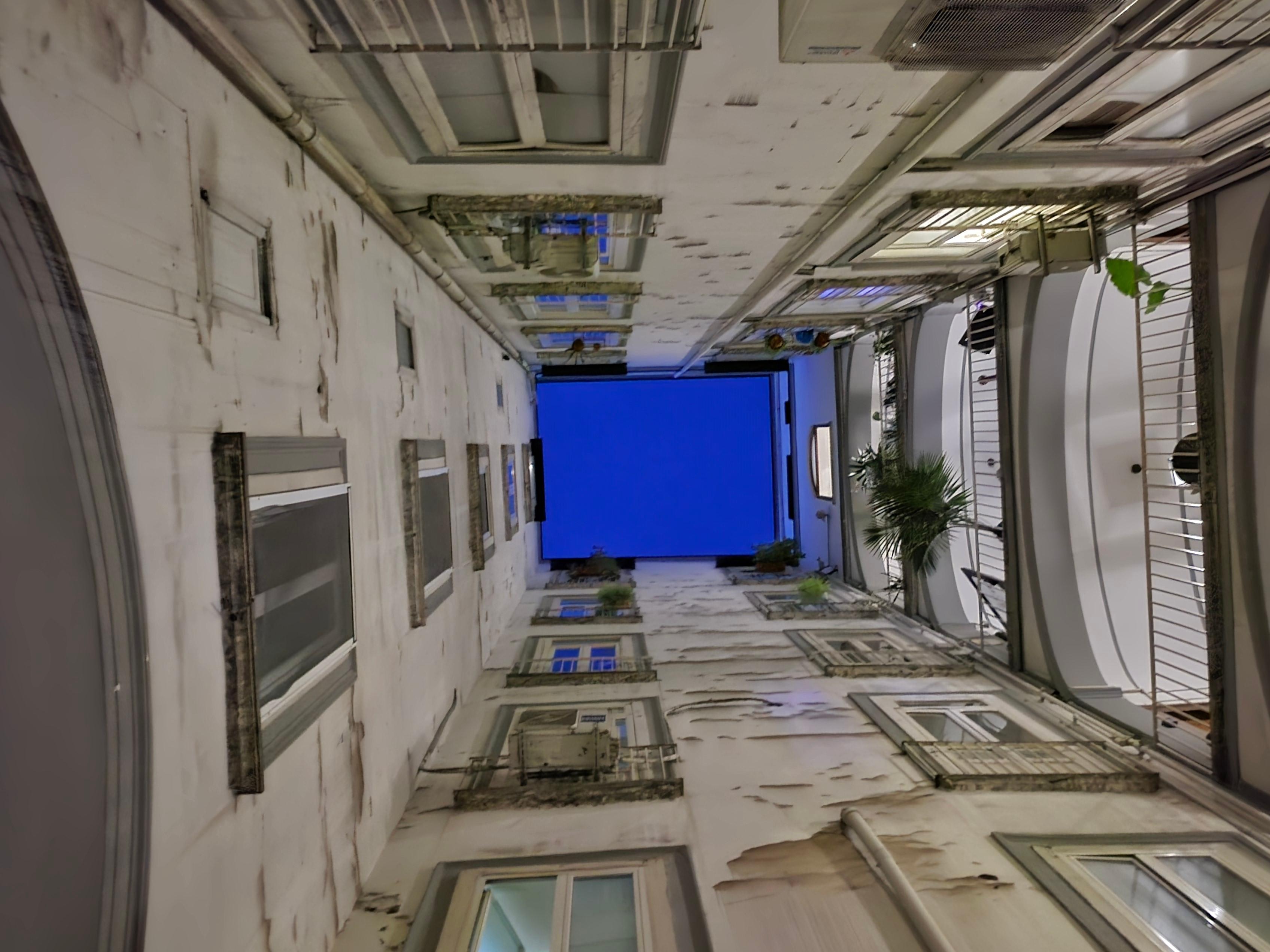 View from inside building 