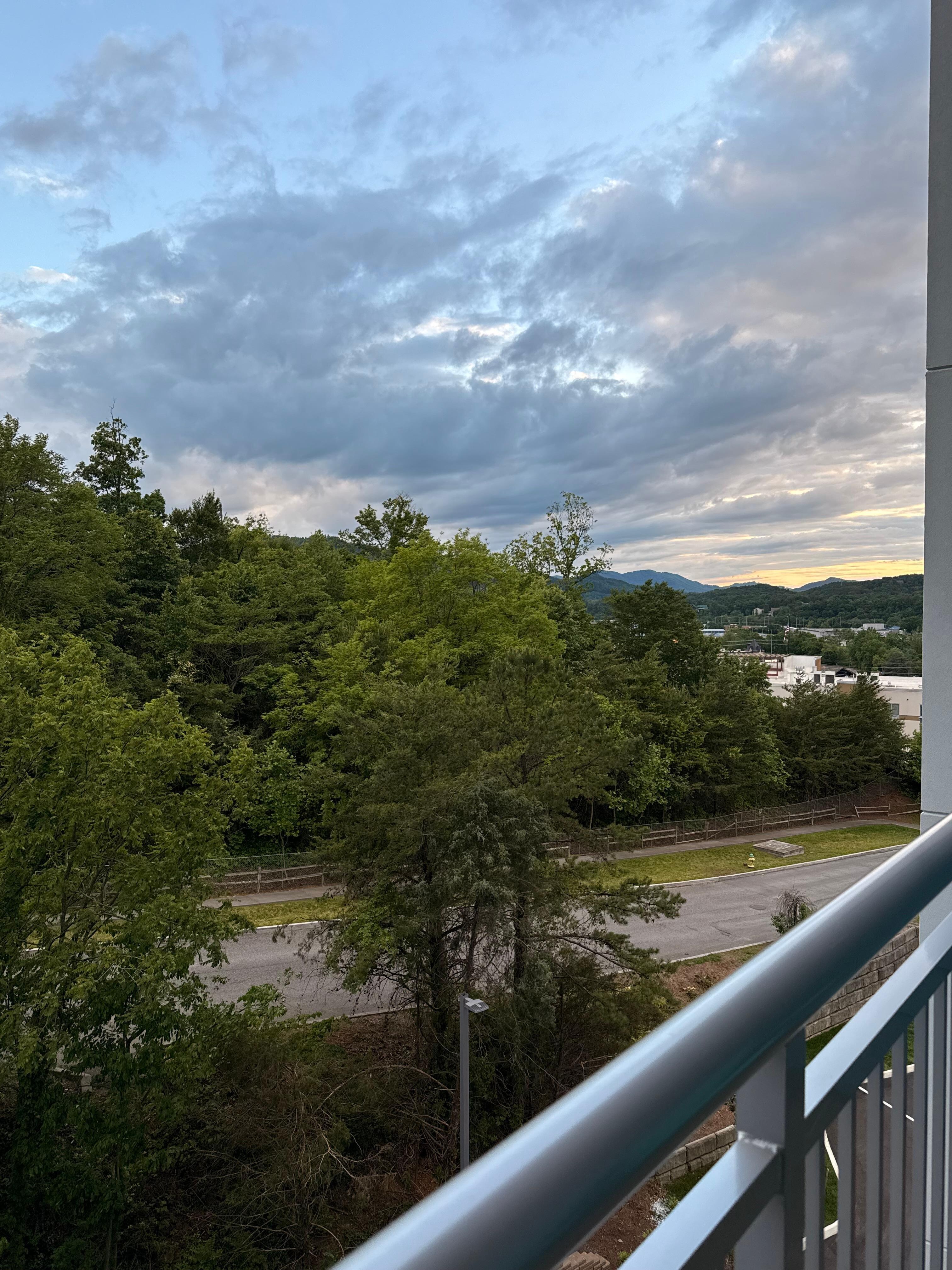 View from balcony in our room 