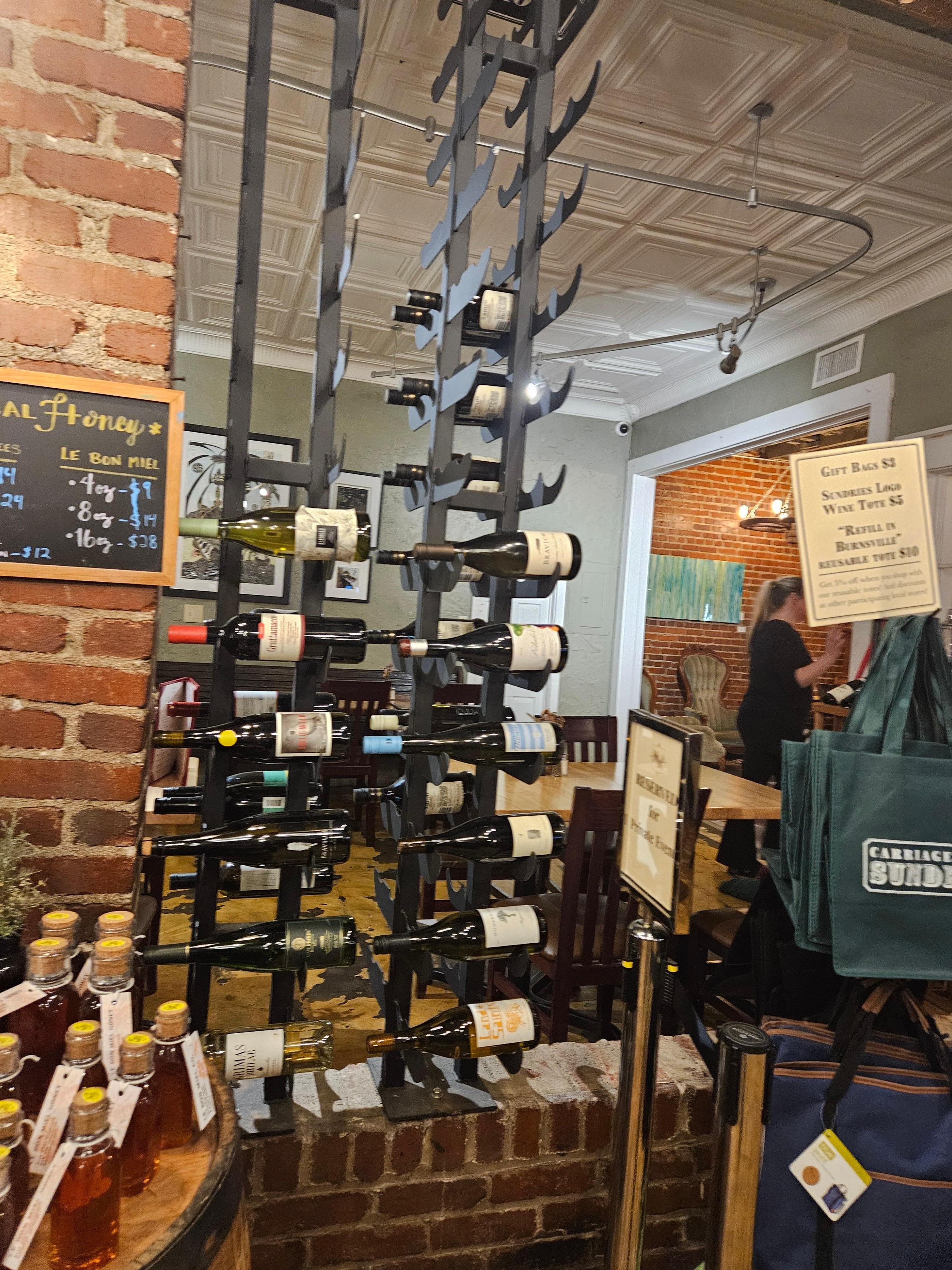 For the wine lovers, Carriage House has a big selection.