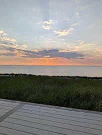 Beautiful sunsets from the deck.