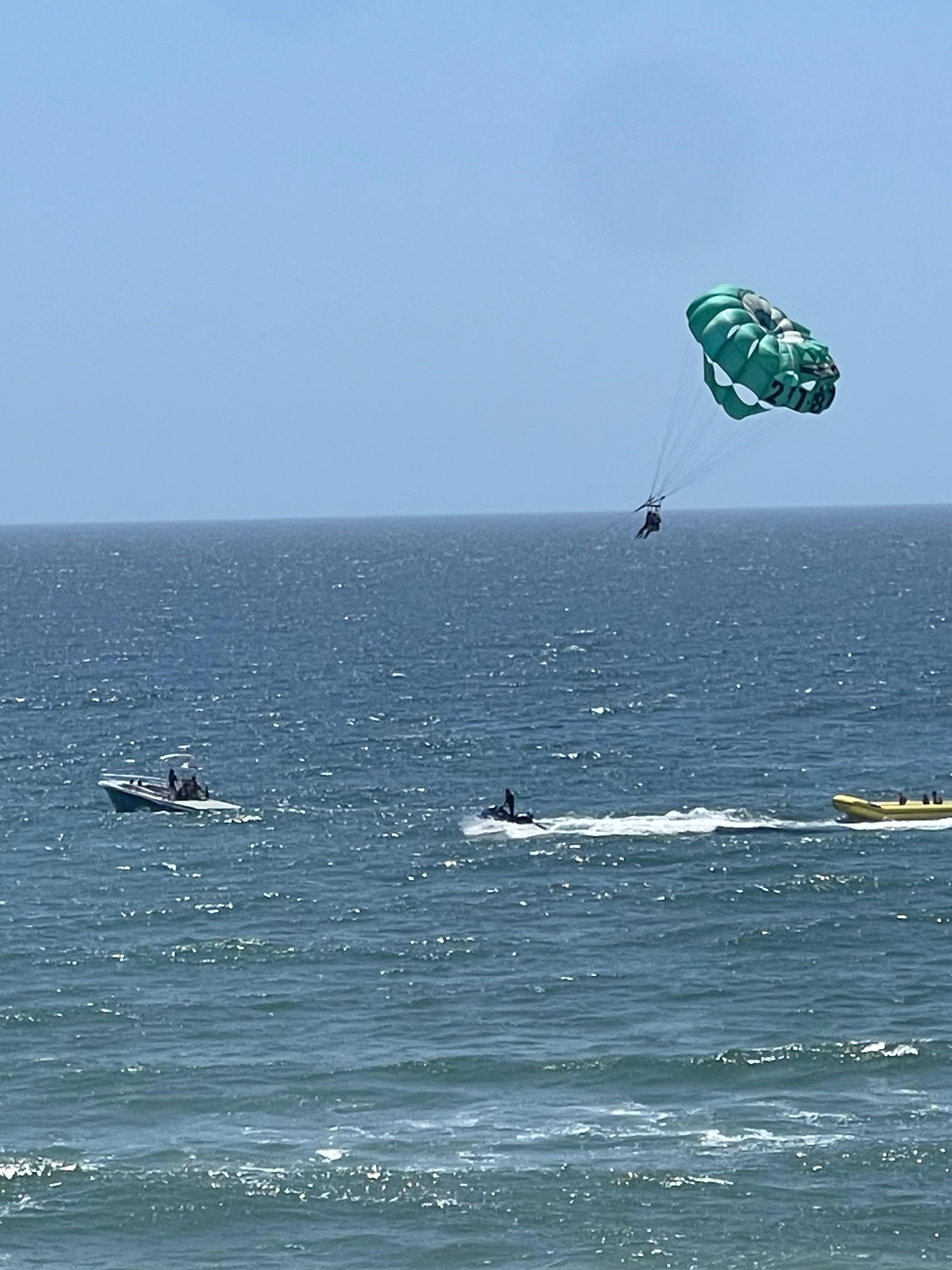 Parasailing on site