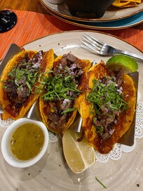Ribeye tacos from the Mexican restaurant at resort