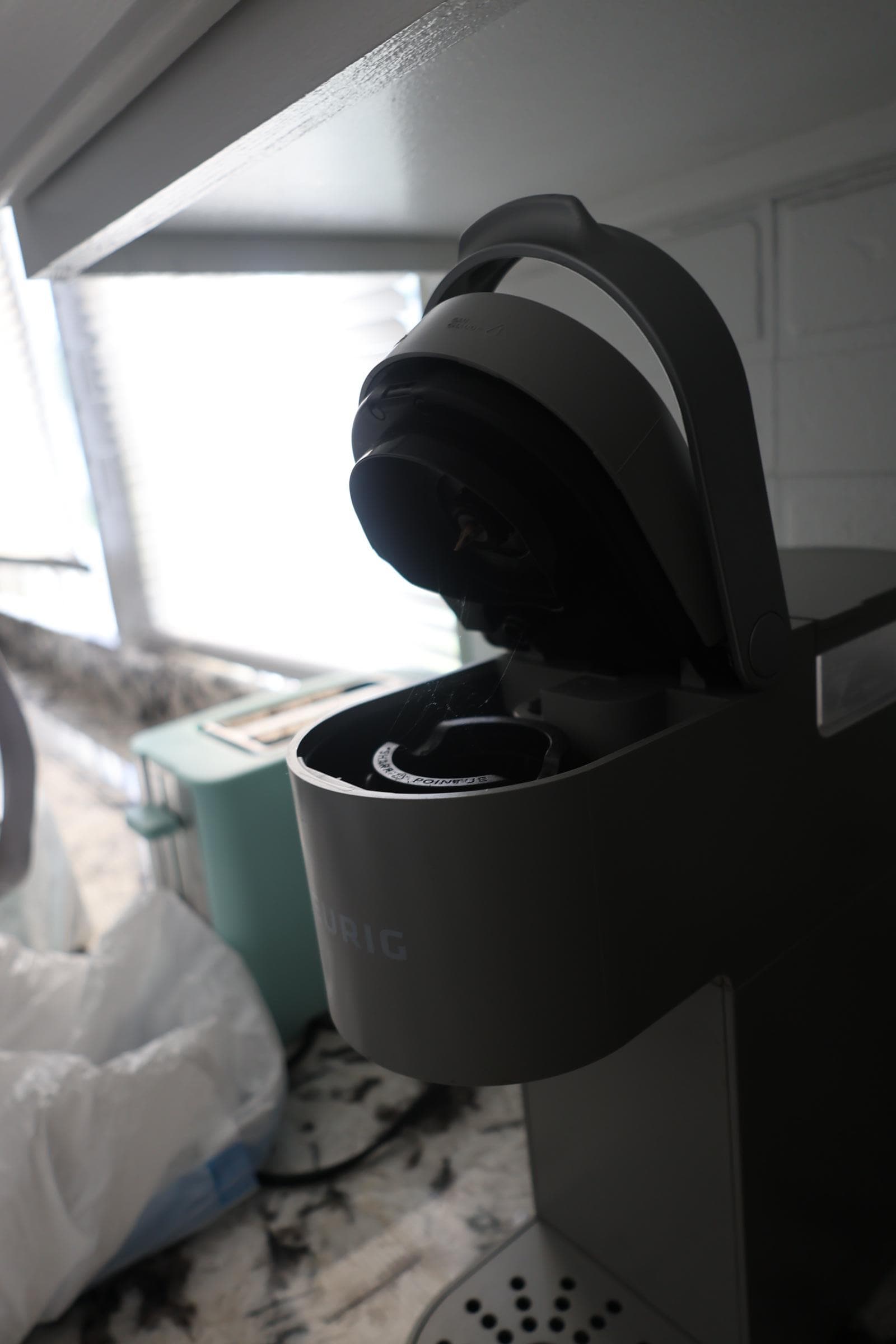 Spider web inside the Keurig