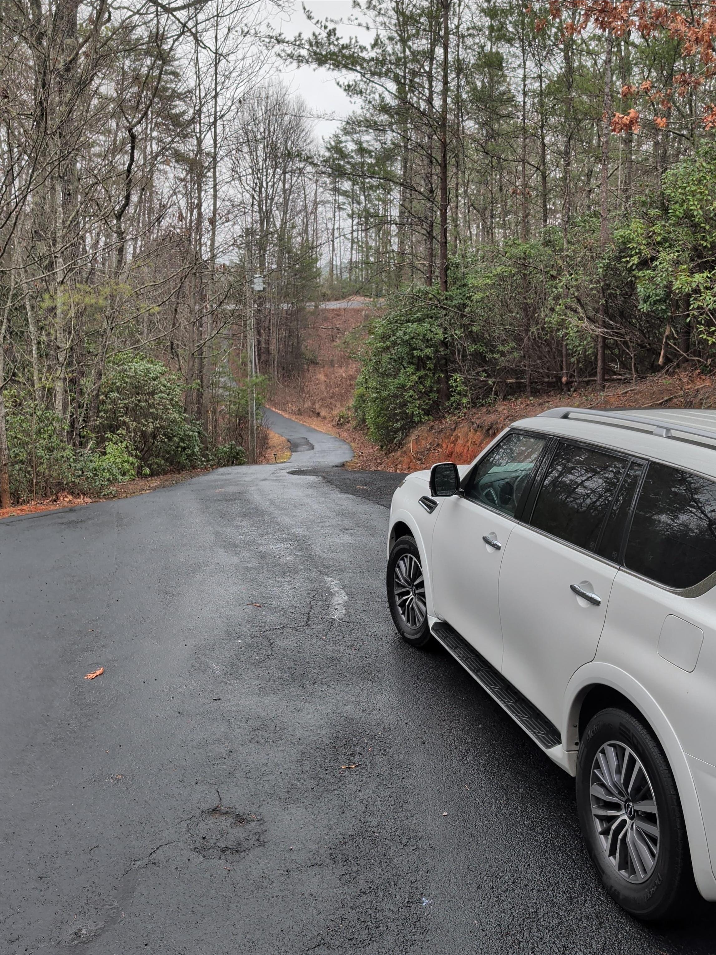 Steep hill to get in and out of property needs to be mentioned.