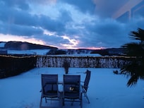 View from our room, early morning, overlooking the golf course.