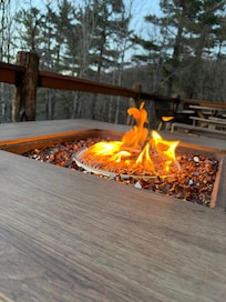 After dinner on the deck