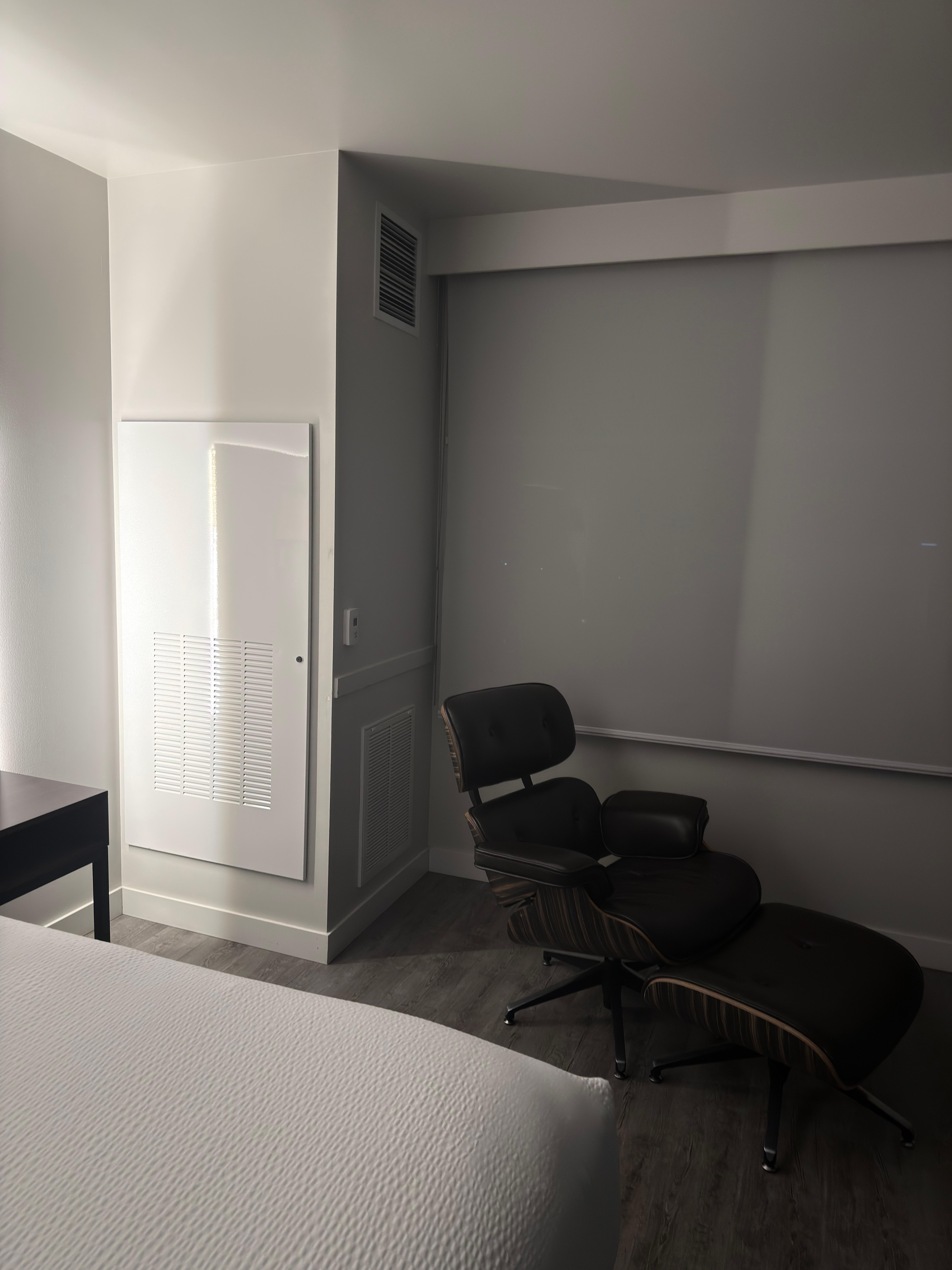 Reclining chair within living area