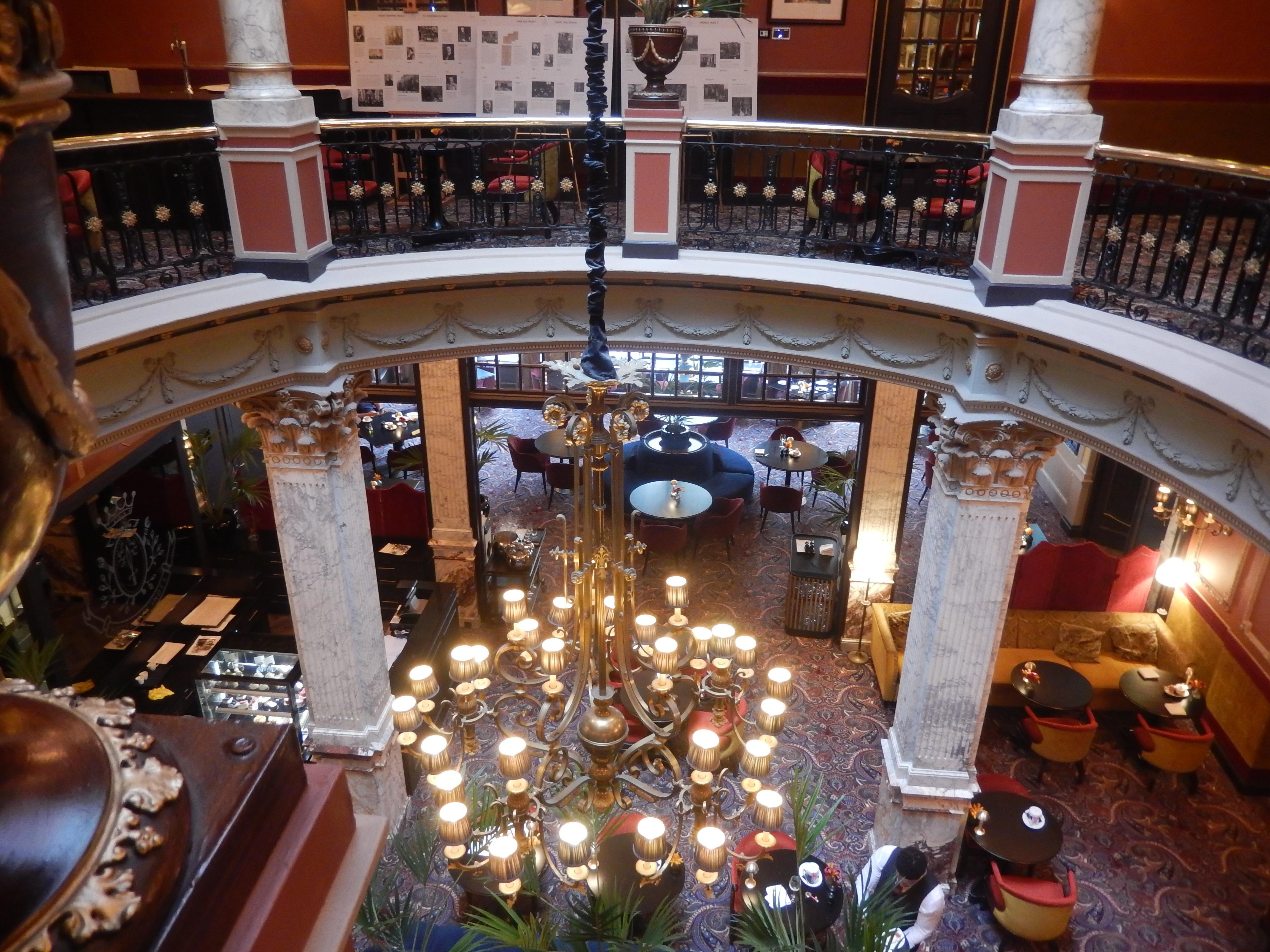 View of lobby area and dining room from 2nd floor.