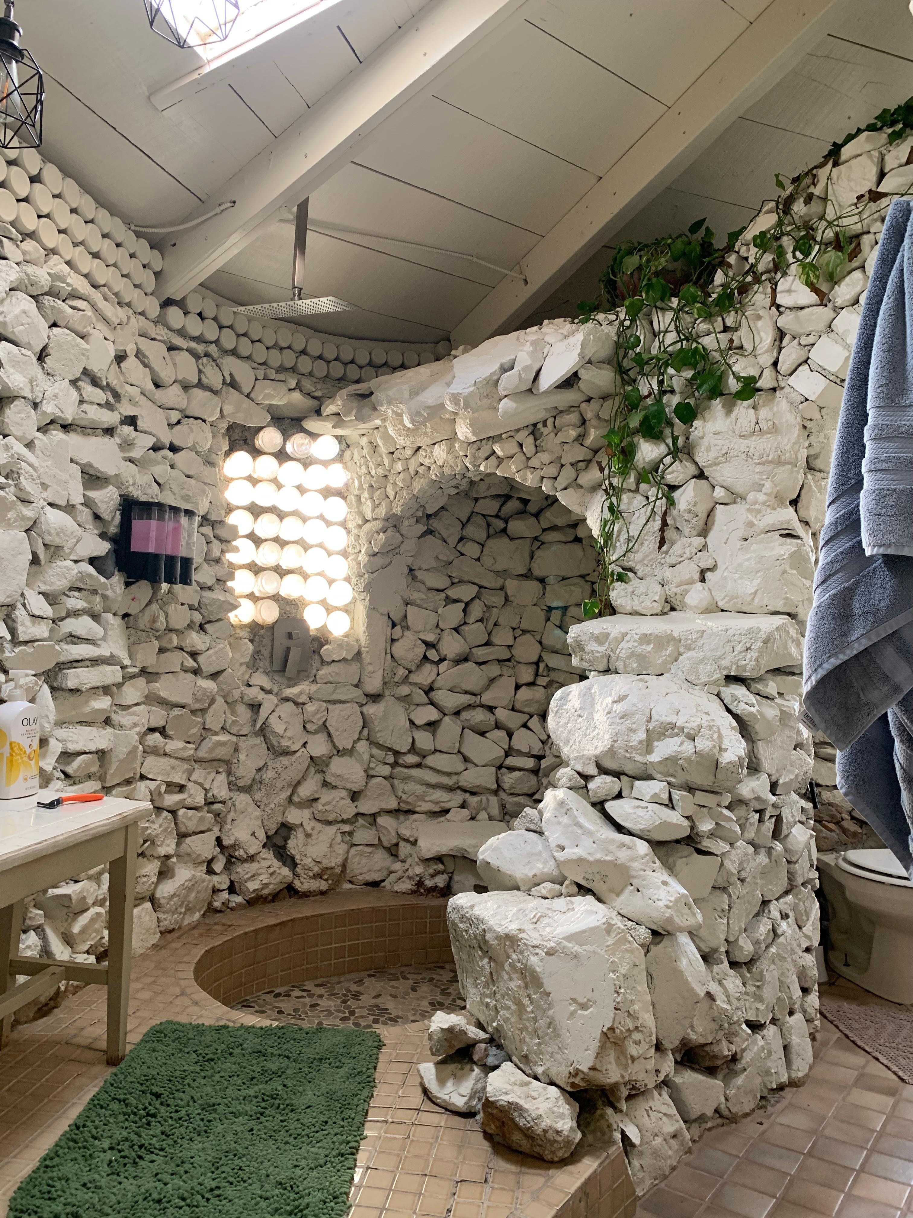 The waterfall shower!