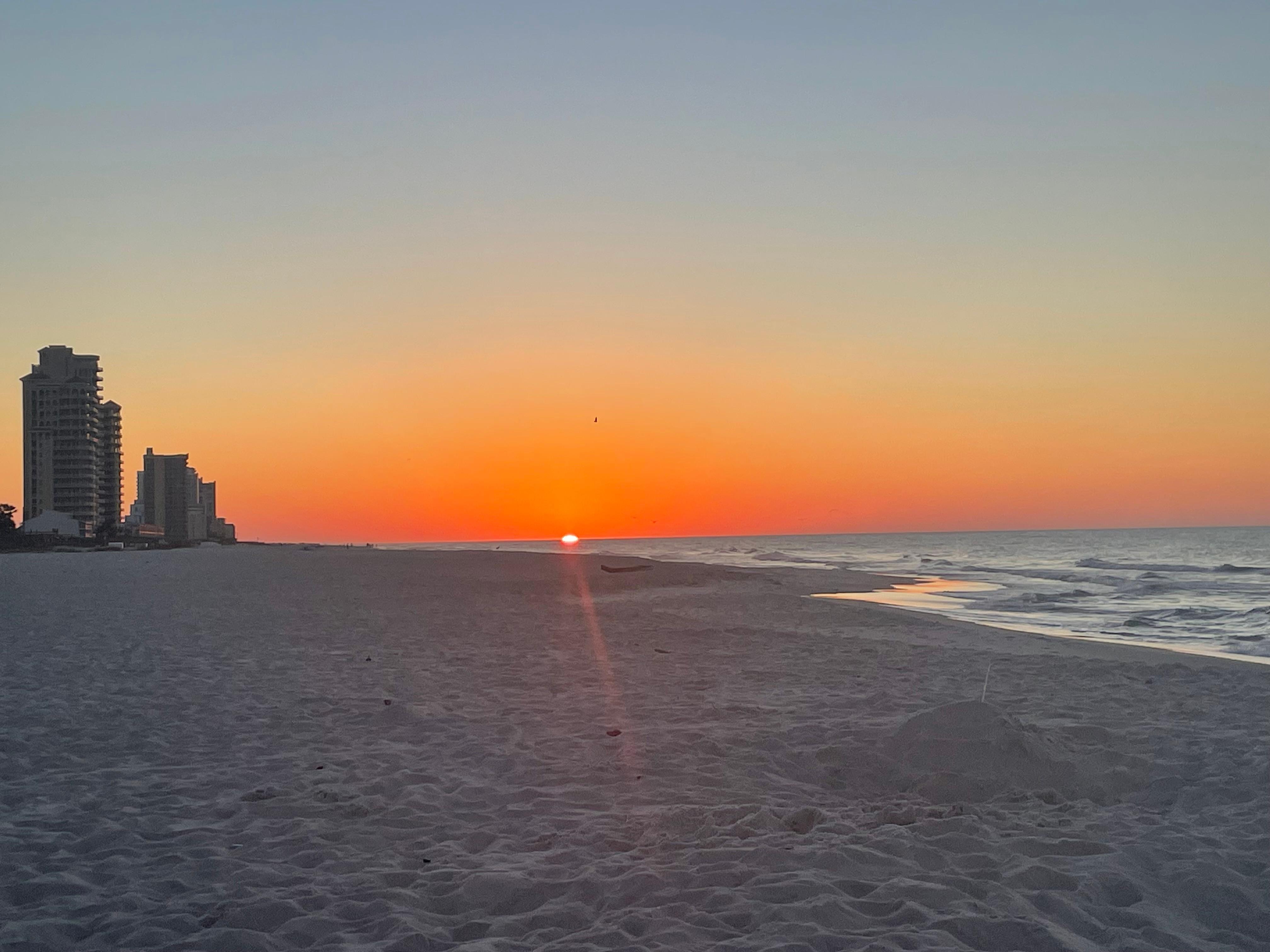Sunrise on the beach