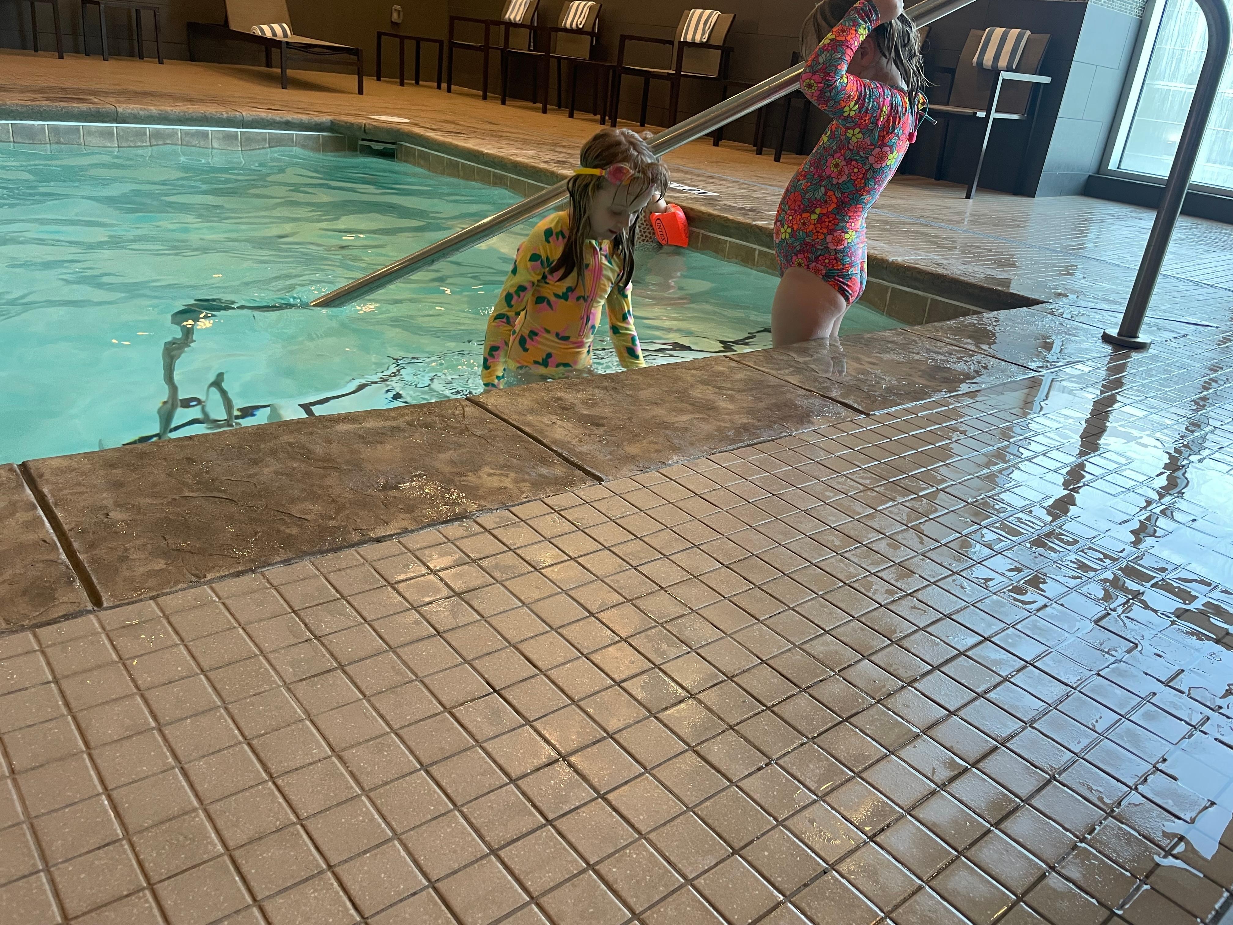Enjoying the pool!