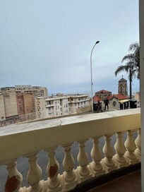 Full view with apartment blocks