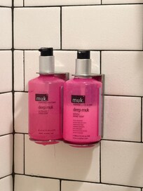 Your choice of one or two hand soaps in the shower.