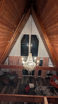 View from the loft bedroom