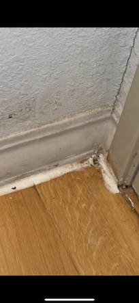 Dirty baseboards/floors