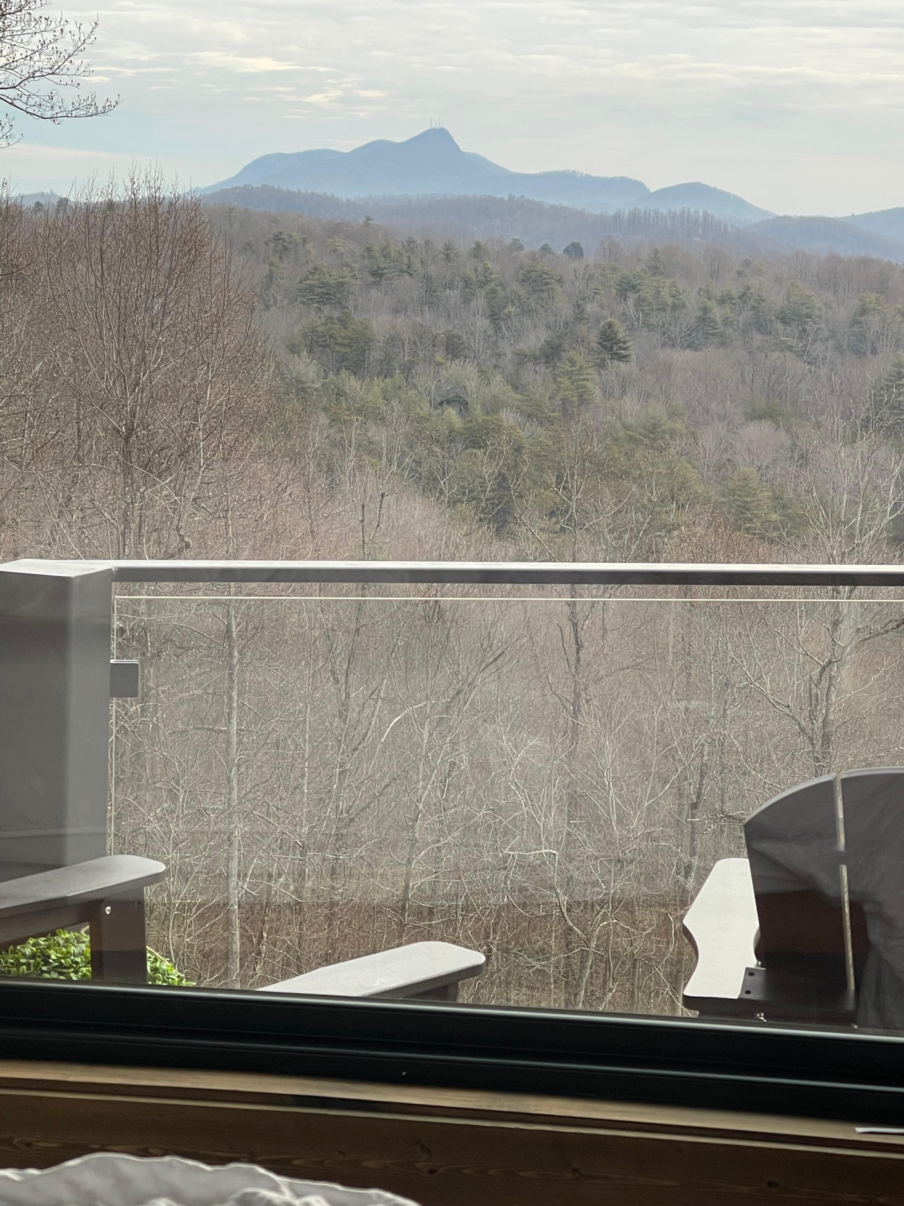 Views from the living room. 