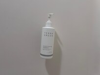 Only shampoo in the bathroom.