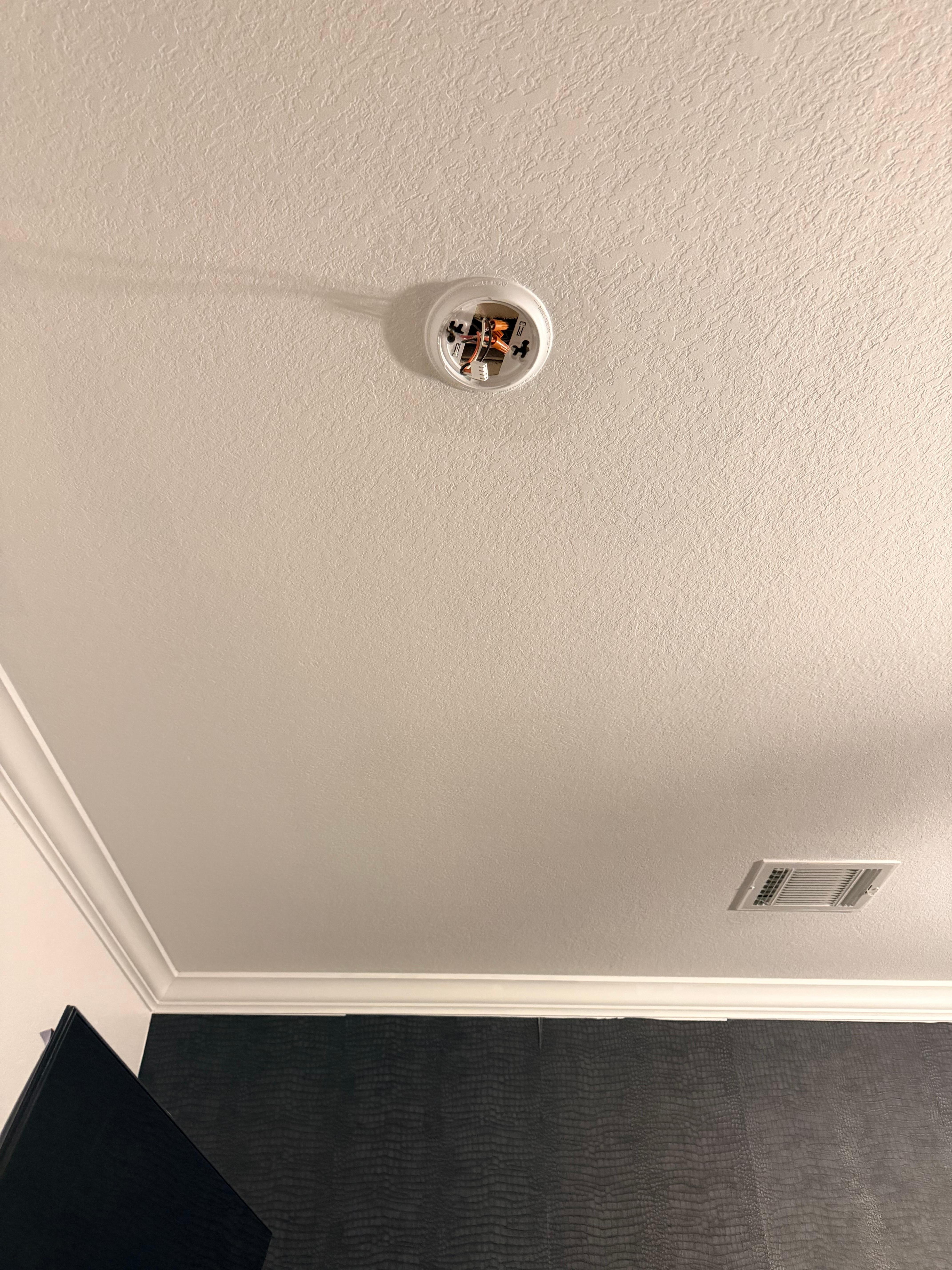 Missing smoke detector 