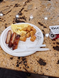 The breakfast I had in the morning