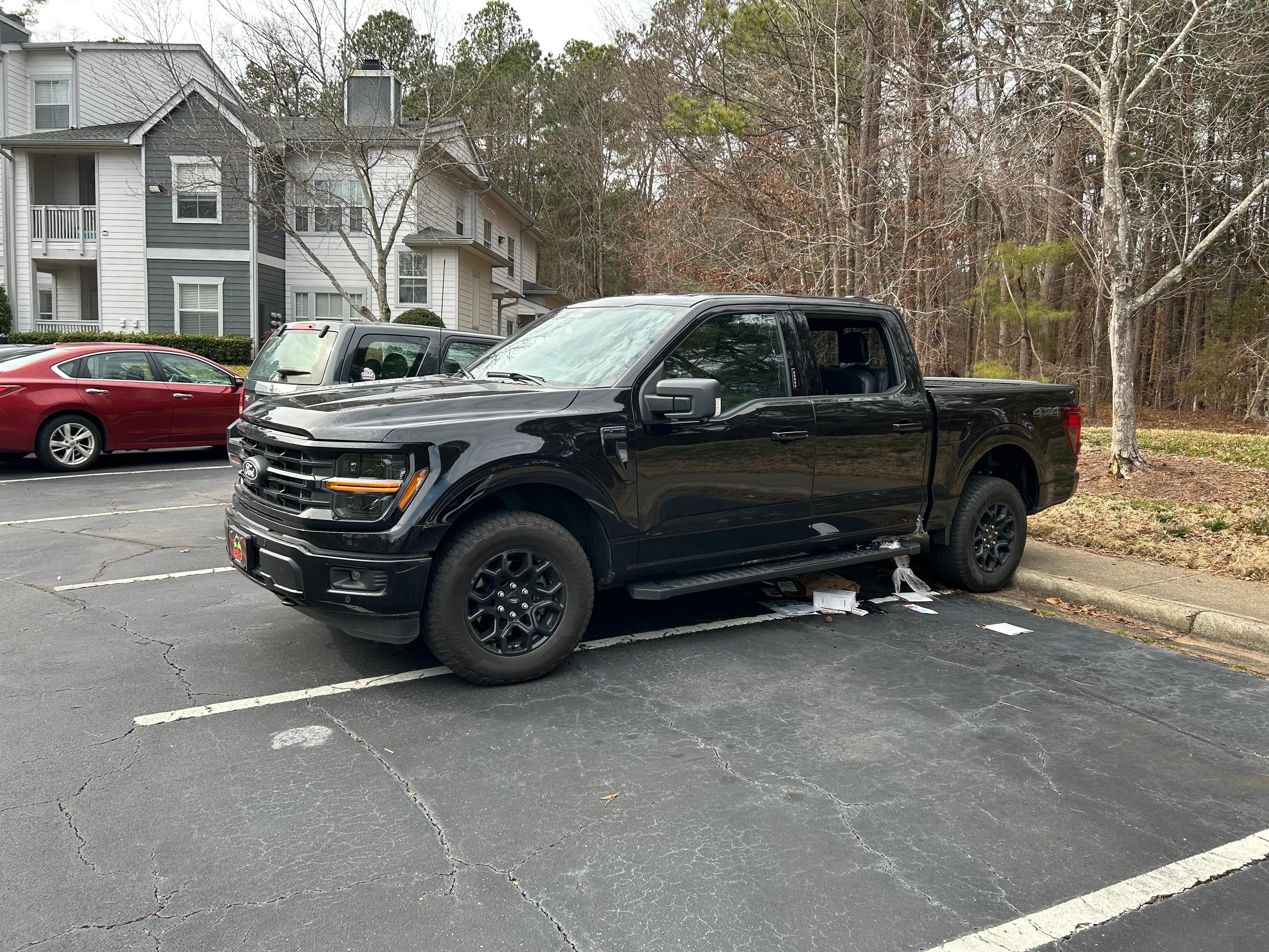 This is how my truck was found. 
It was an inside job for sure. 