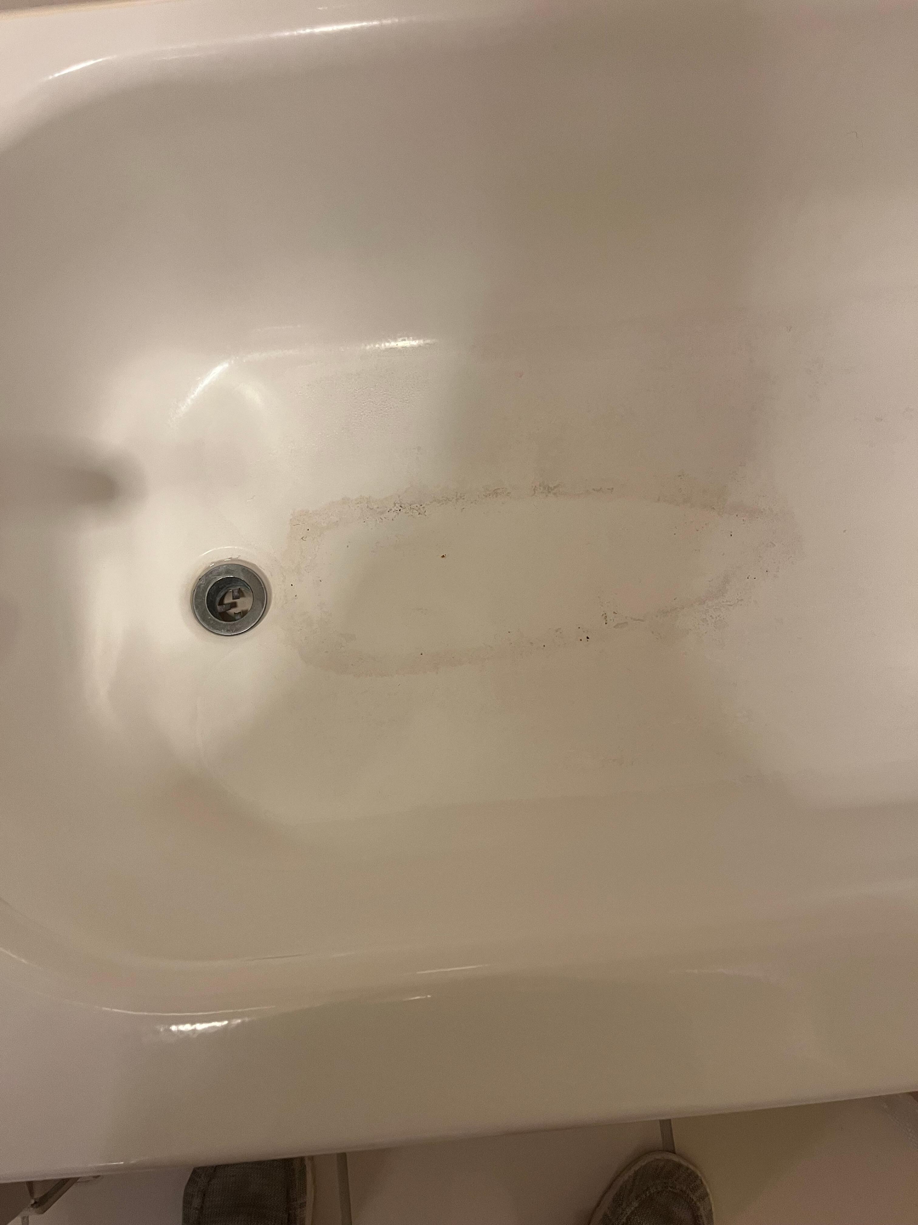 Stained tub