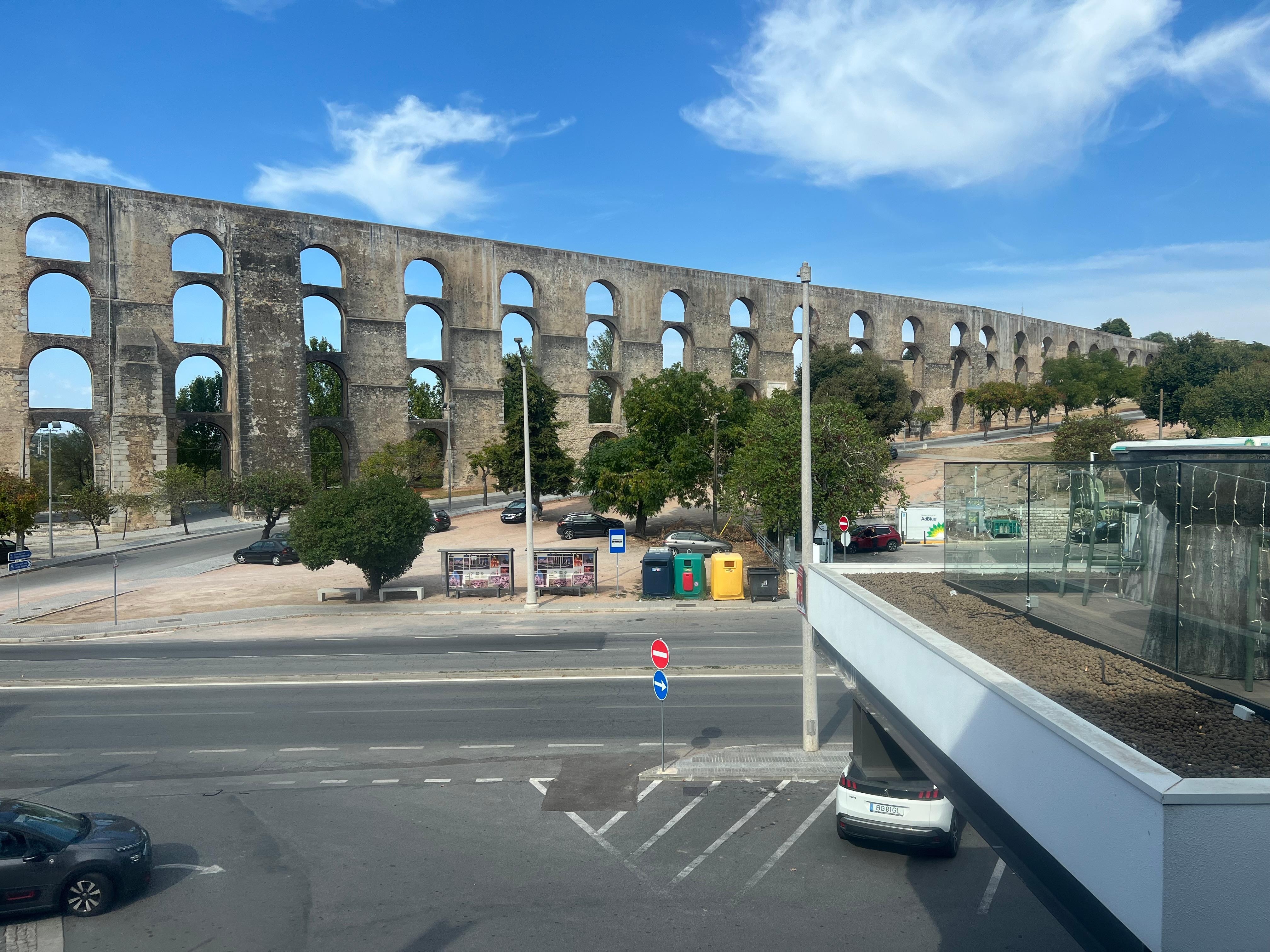 Aqueduct across from hotel