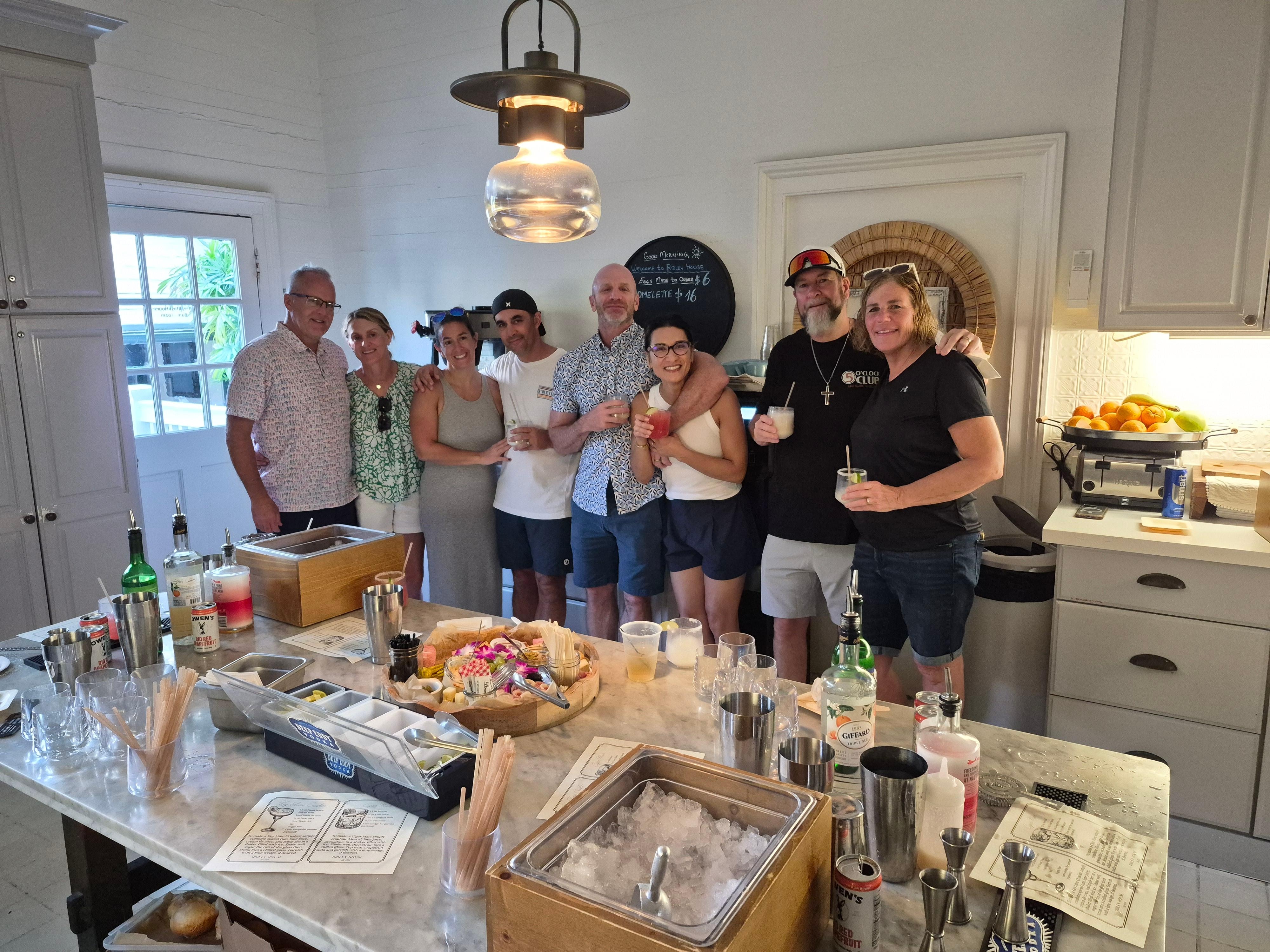 We had a cocktail making class - so yummy!