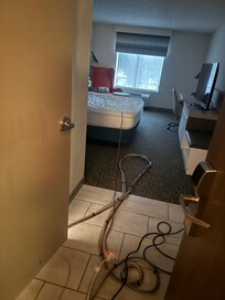 room by ours that they left unlocked with mechanical unit running