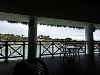 View from beach club buffet
