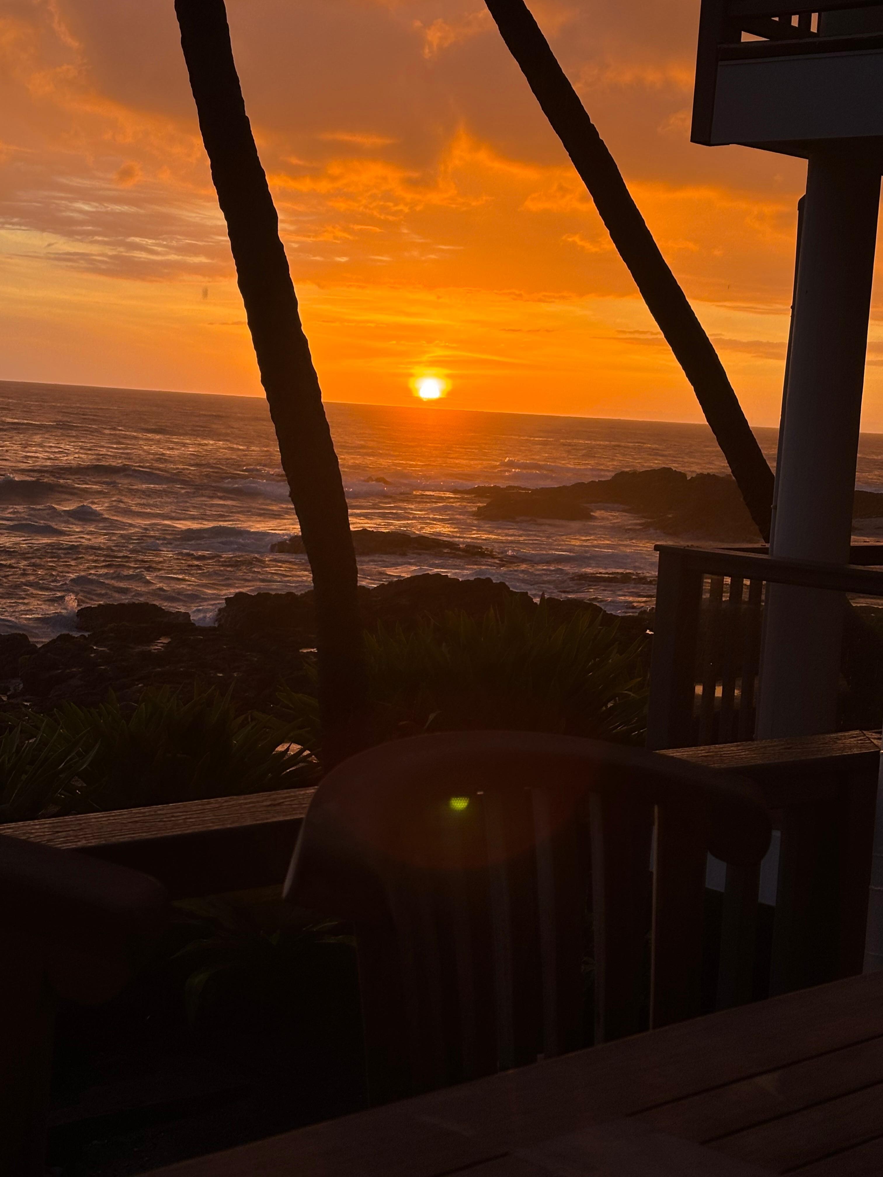 Sunset from the deck