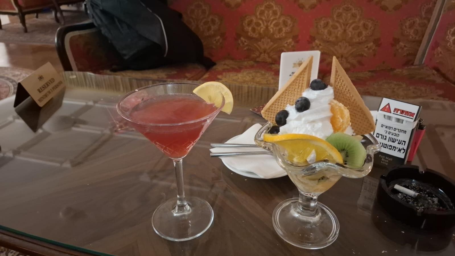 Desert at hotel resturant