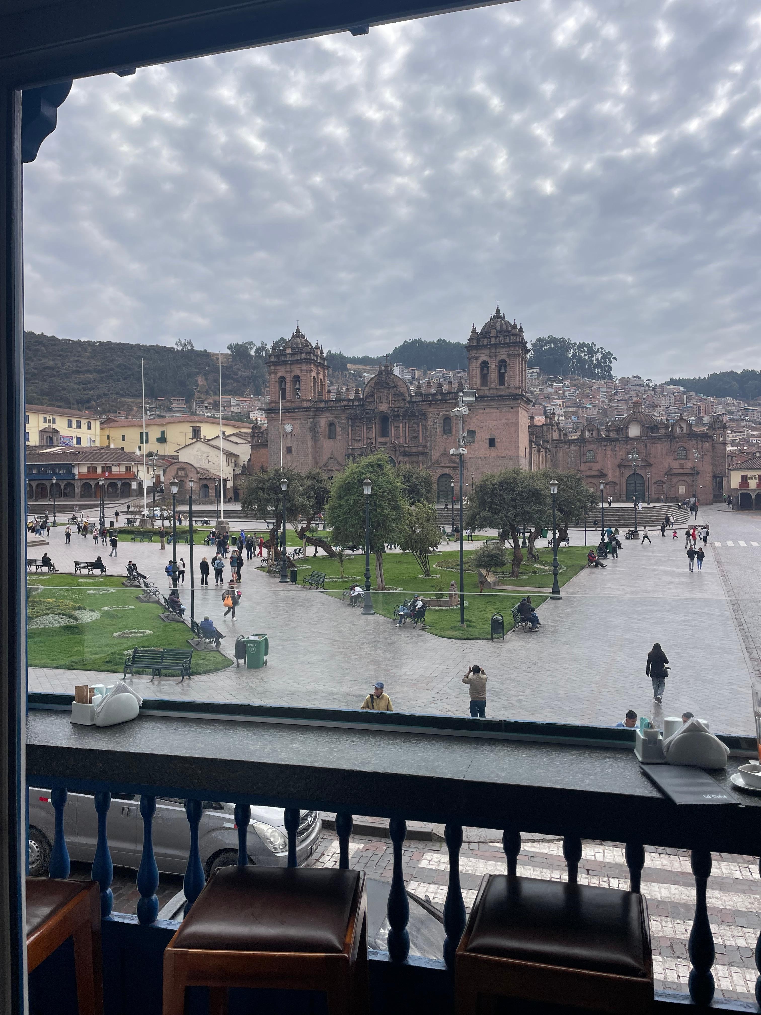 Visual do café do hotel 