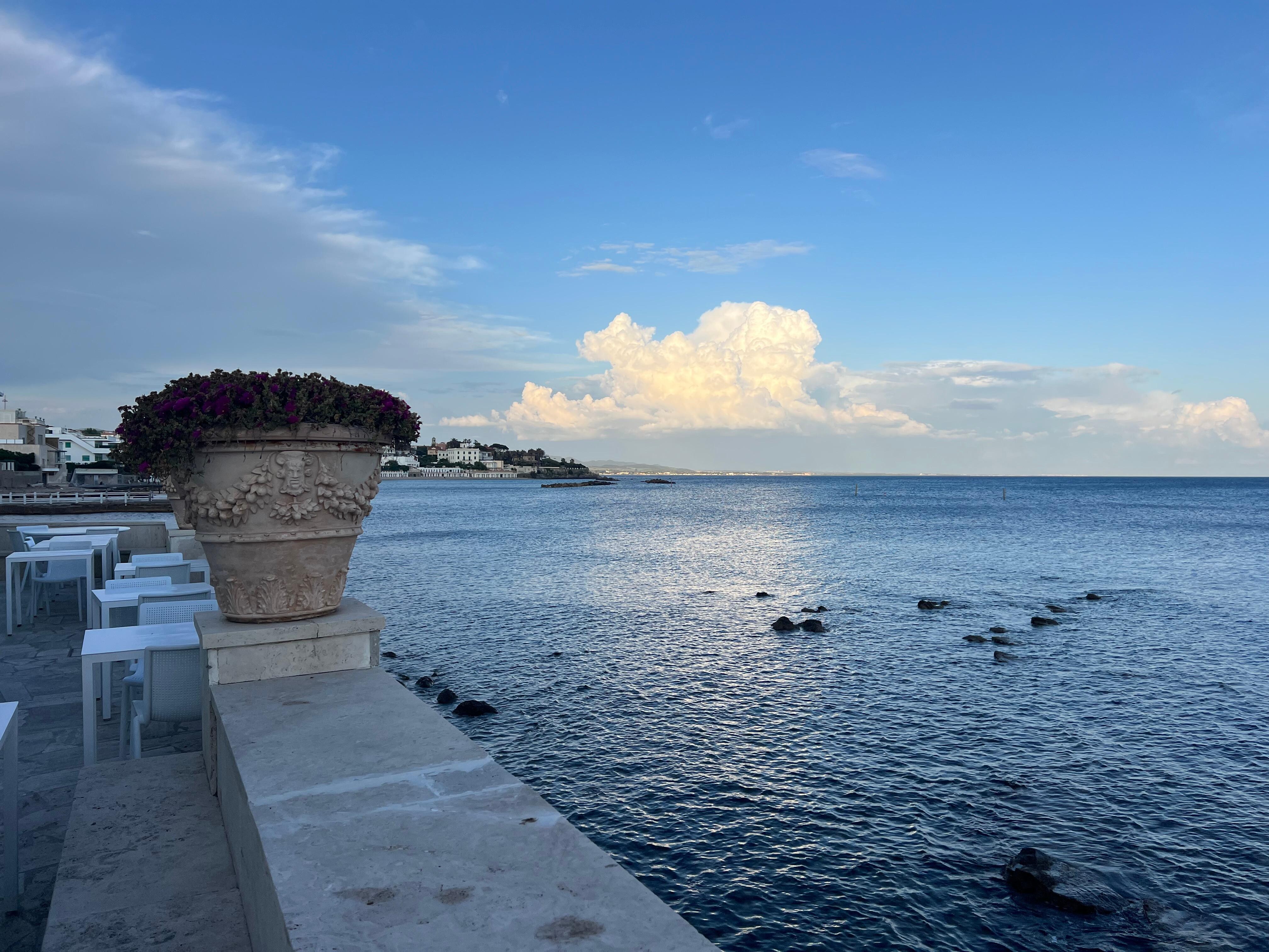 View from restaurant terrace