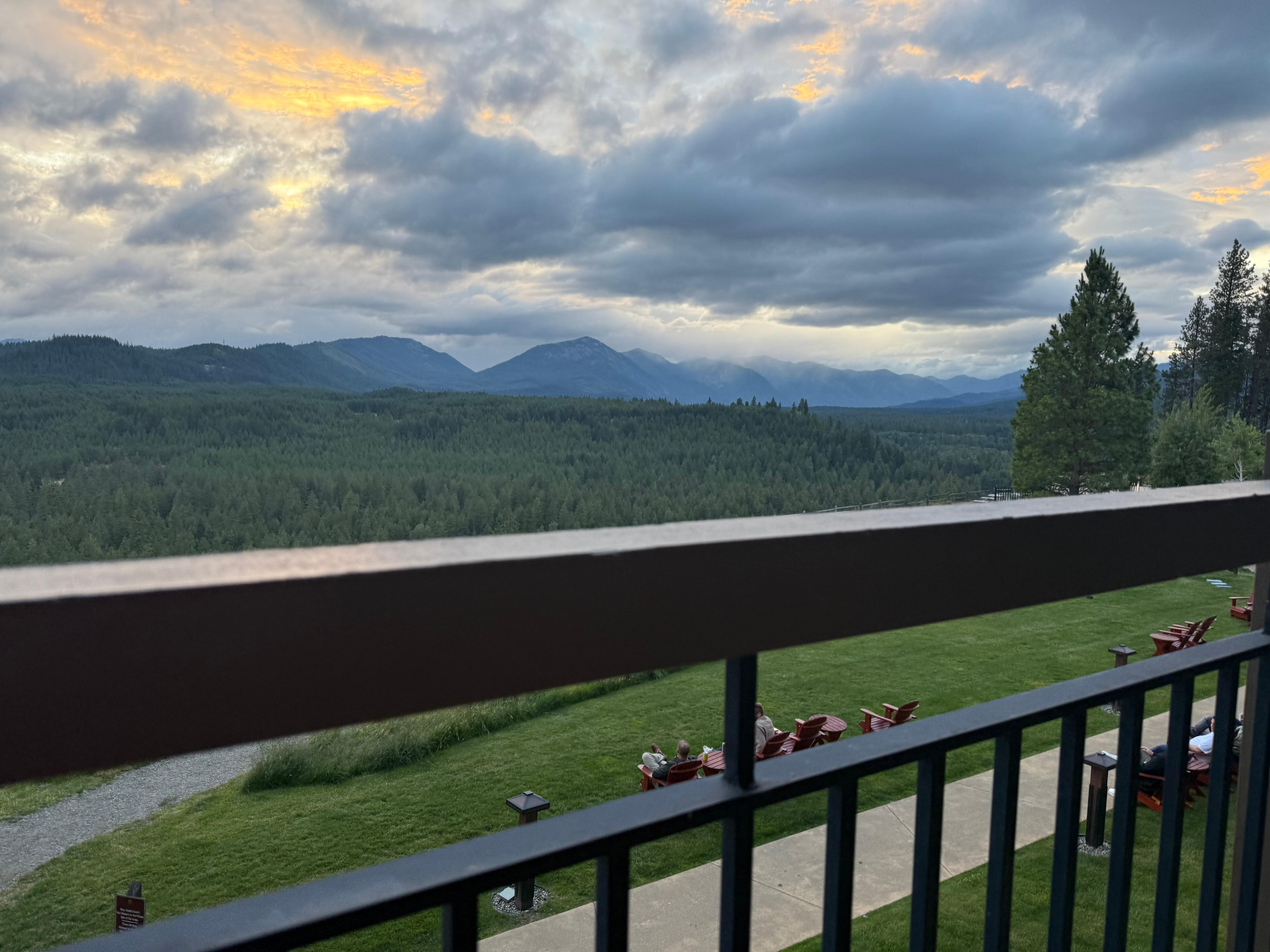 View from the balcony