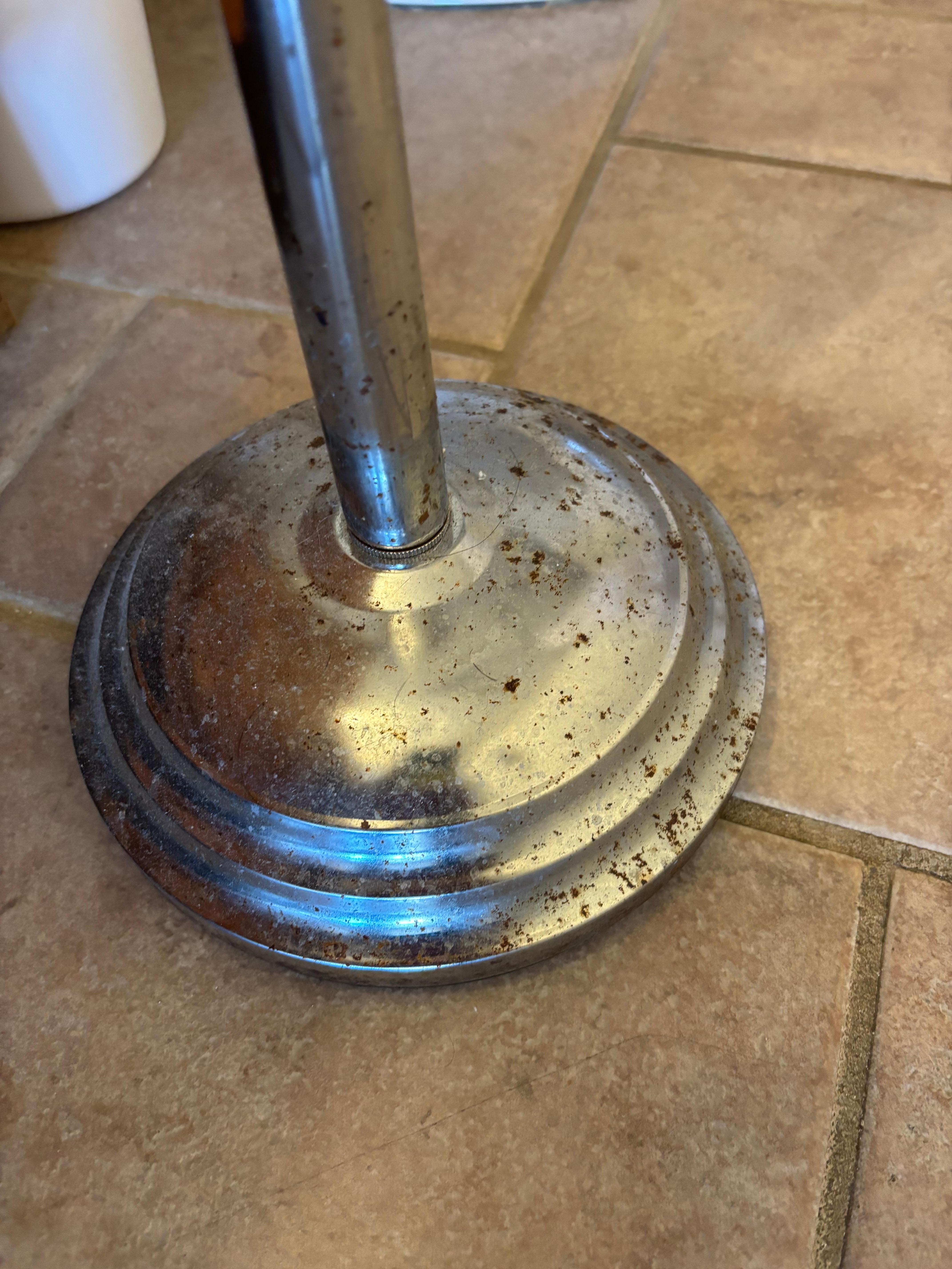 Rusted toilet paper holder