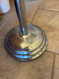 Rusted toilet paper holder