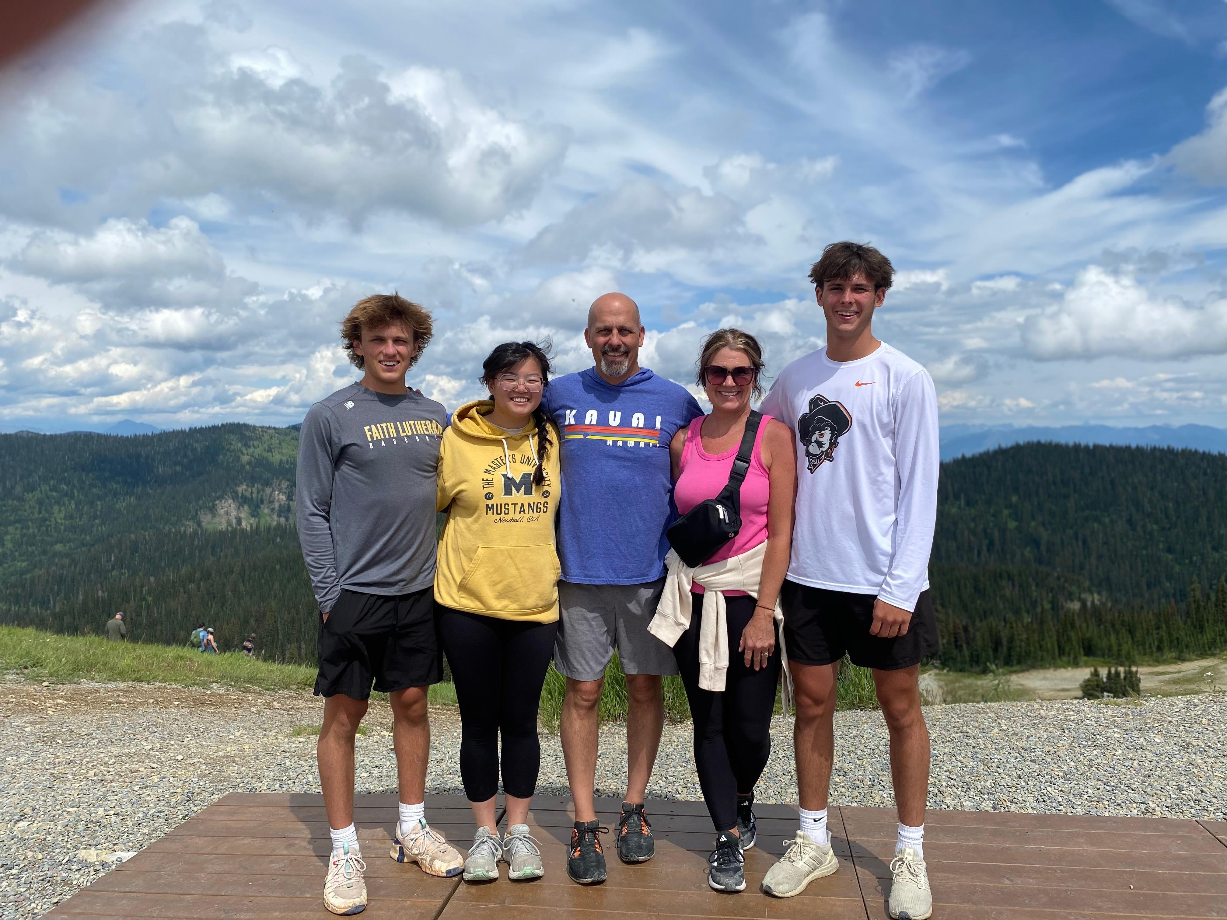 On top of Whitefish Mountain Lodge