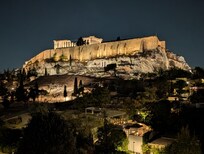 Apartment roof-top view of the Acropolis.