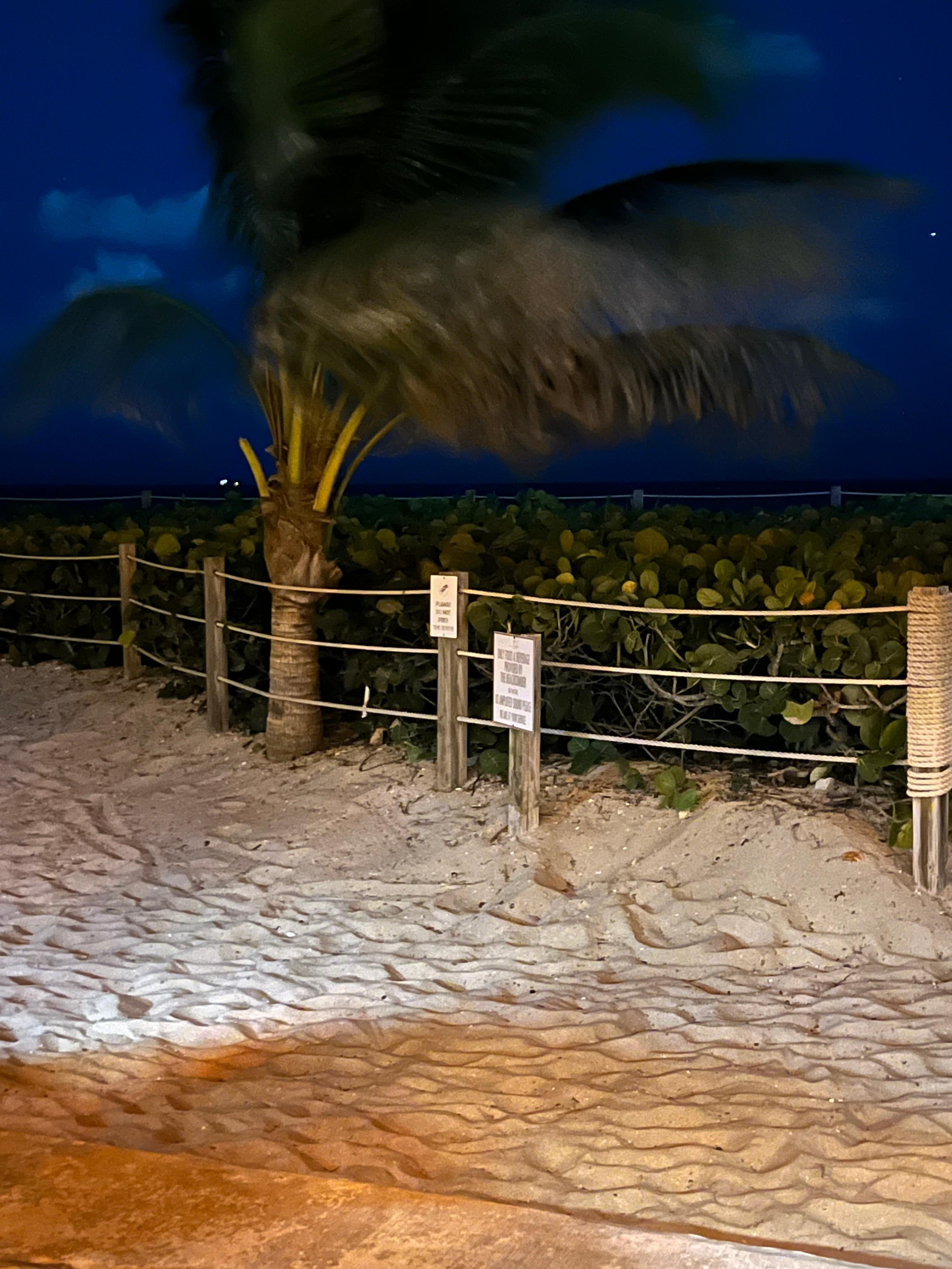 View from oceanfront restaurant 