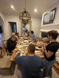 One of the many shared meals.