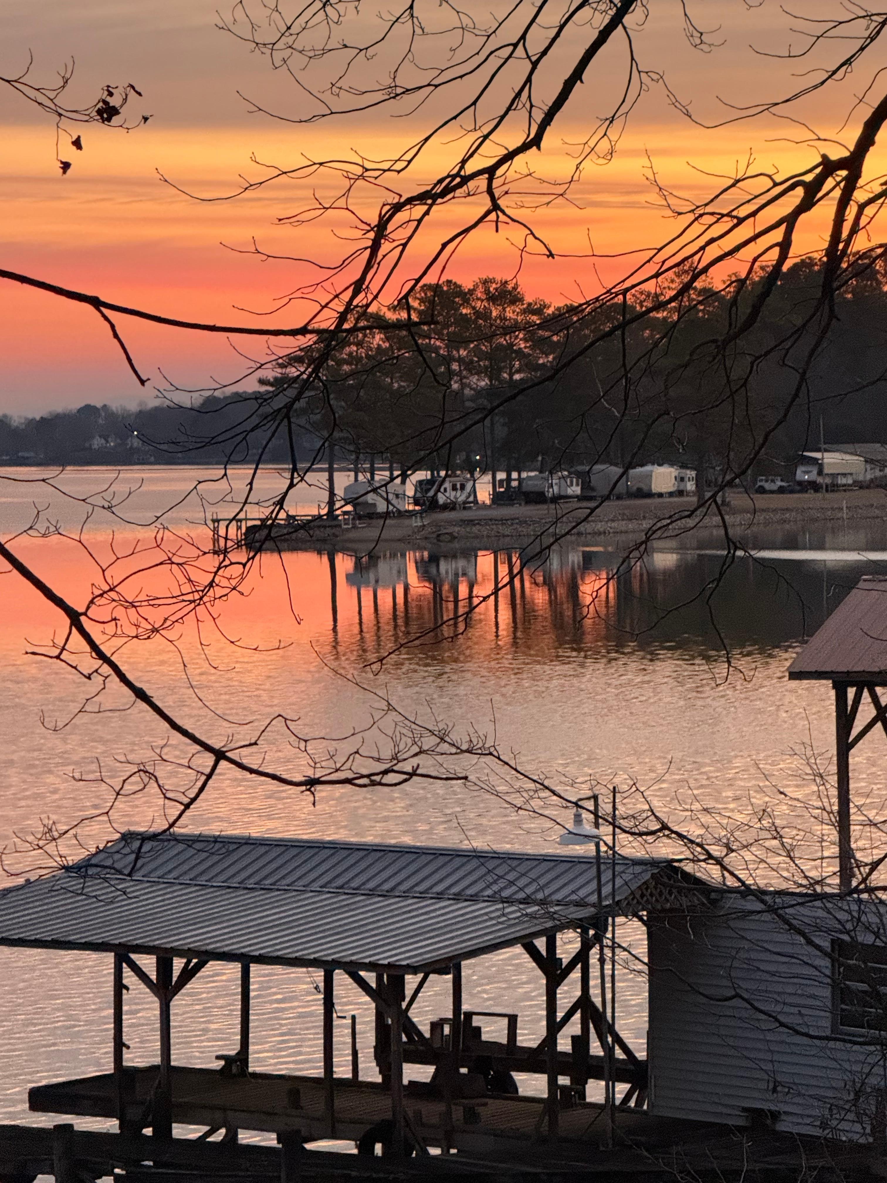 Our first sunrise during our stay.