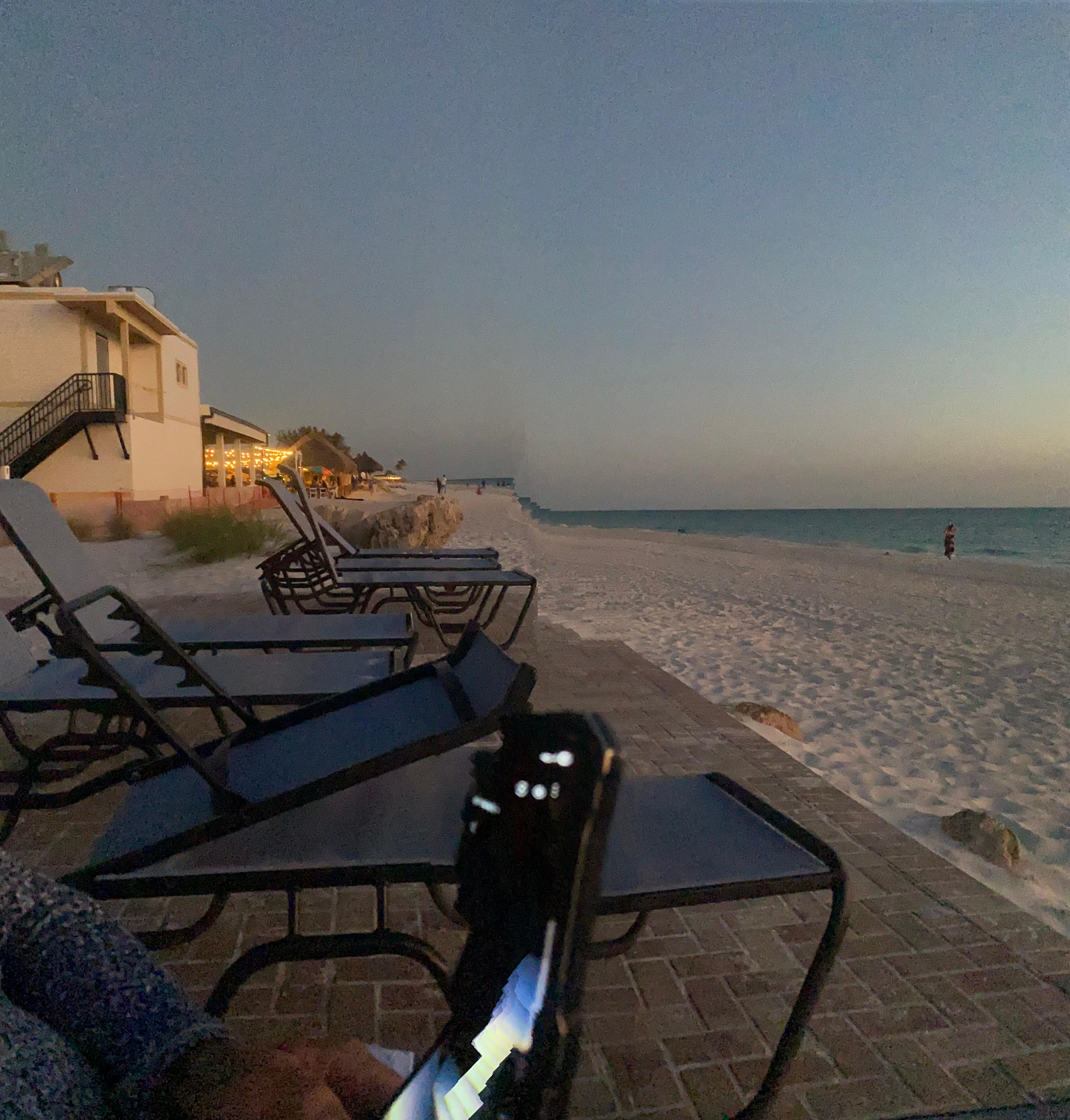 View from the lounge chairs