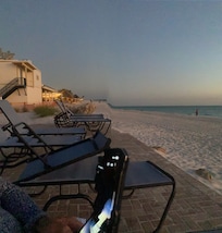 View from the lounge chairs