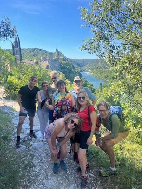 Balade le long de L'Ardèche 26 degrés, grand soleil. 