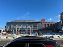 Right across the street from here , great location for basketball fans