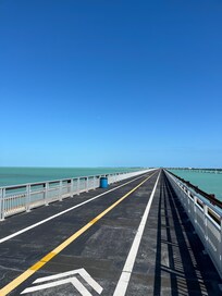 The old railroad walk/bike way that goes to Pigeon Island. About 4 miles there and back