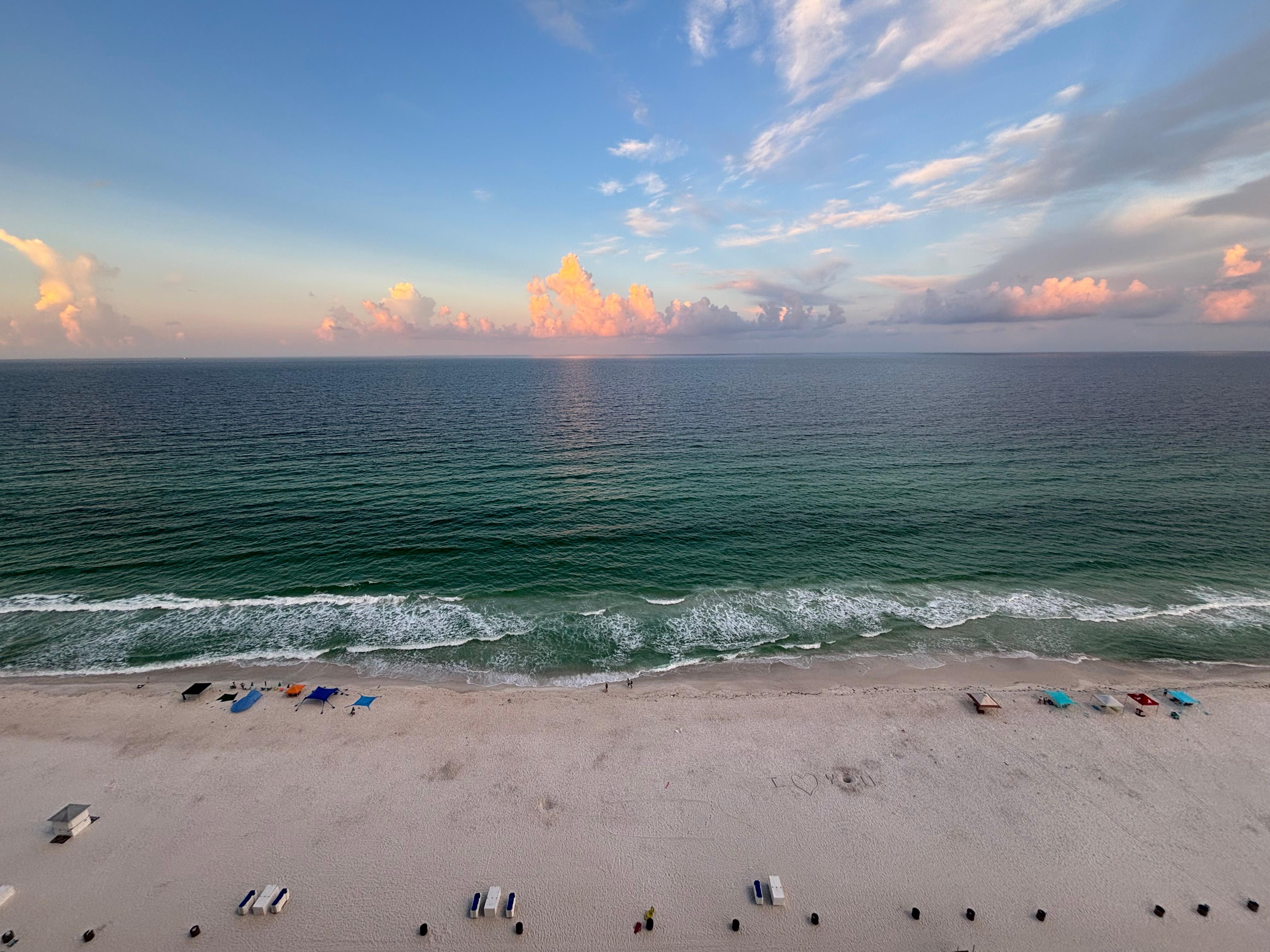 Morning balcony view. 