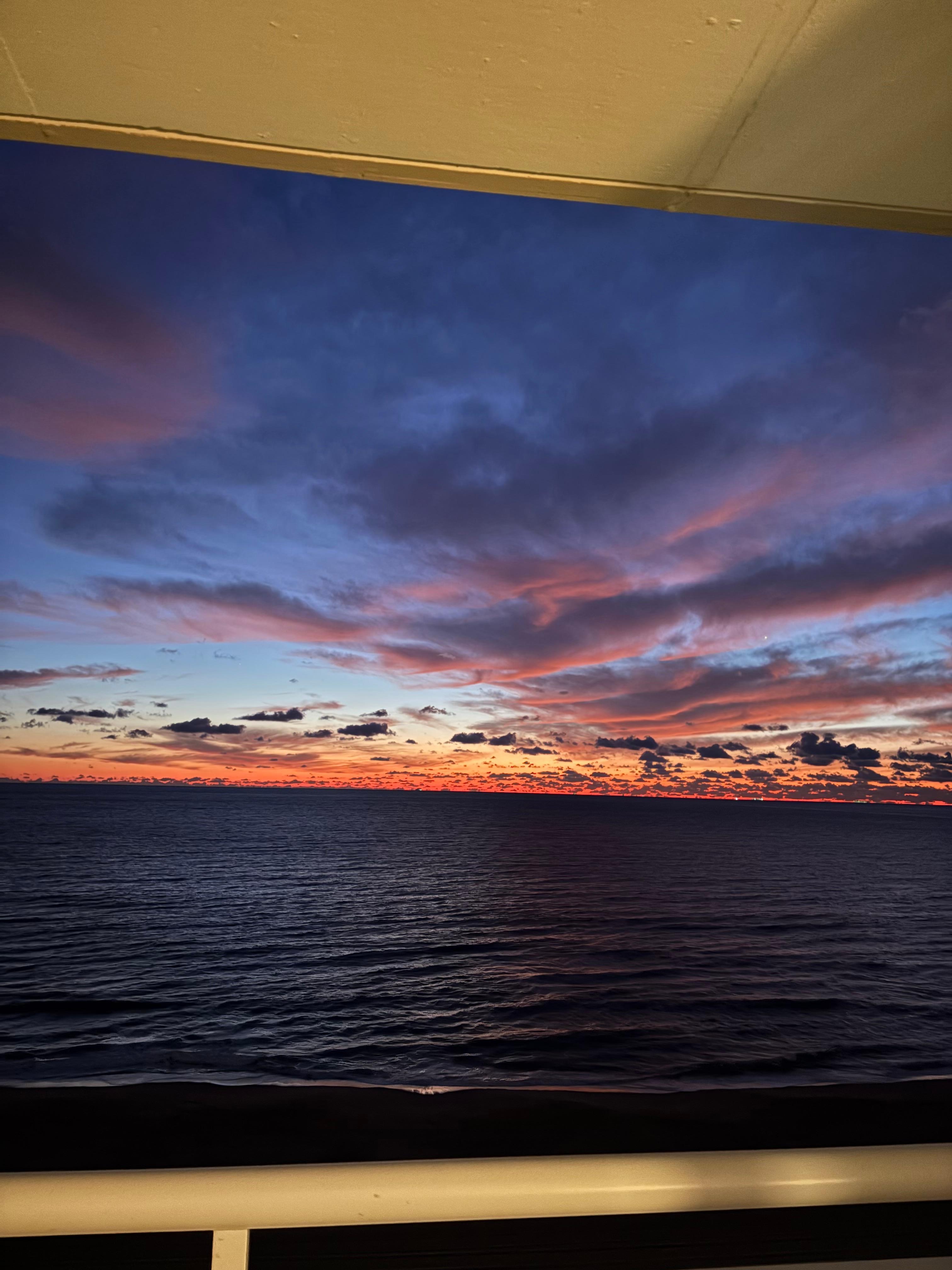 As the sun went down