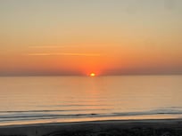 View of the sunrise from the balcony!