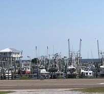 Boats at Pass Christian harbor